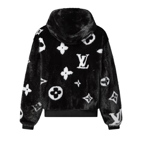 lv fur hoodie|louis vuitton hoodie monogram.